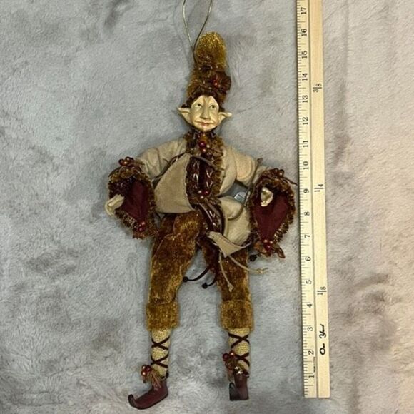 Mark Roberts Vintage Pose able Christmas Holiday Fairy Big Ear Elf - Picture 2 of 4